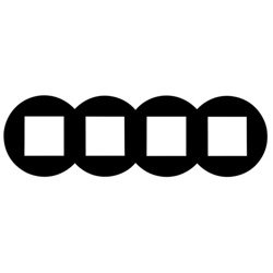 Carregue imagem no visualizador da galeriaespelho quadruplo preto para interruptor ou tomada