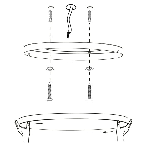 Load image into Gallery viewer, Plafon de tecto eglo turcona-z 900054