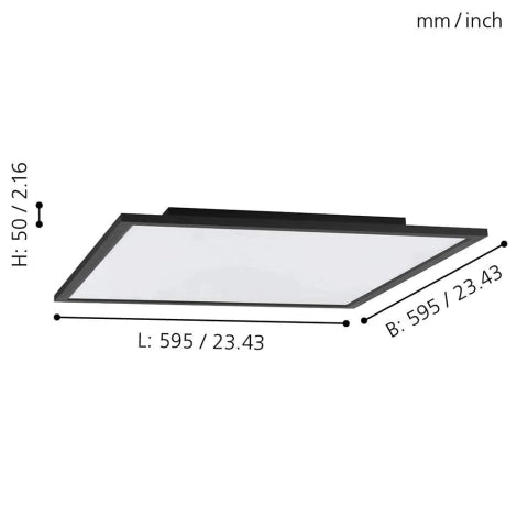 Cargue la imagen en el visor de la galería, Plafon de tecto eglo salobrena-z 90051