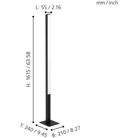 Cargue la imagen en el visor de la galería, Candeeiro de pé eglo Simolaris.Z 99605