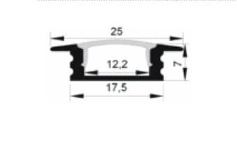 Load image into Gallery viewer, Perfil p/ Fita Led embutir Difusor Opalino 2m
