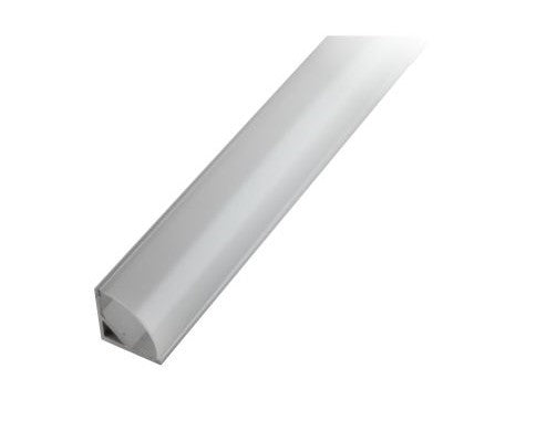 Load image into Gallery viewer, Perfil p/ Fita Led canto 90º Difusor Opalino 2m