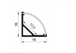 Load image into Gallery viewer, Perfil p/ Fita Led canto 90º Difusor Opalino 2m