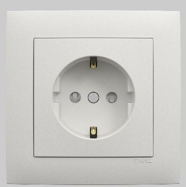 Load image into Gallery viewer, Centro p/Tomada schuko c/obturador Gelo EFAPEL 90632 TGE série logus 90