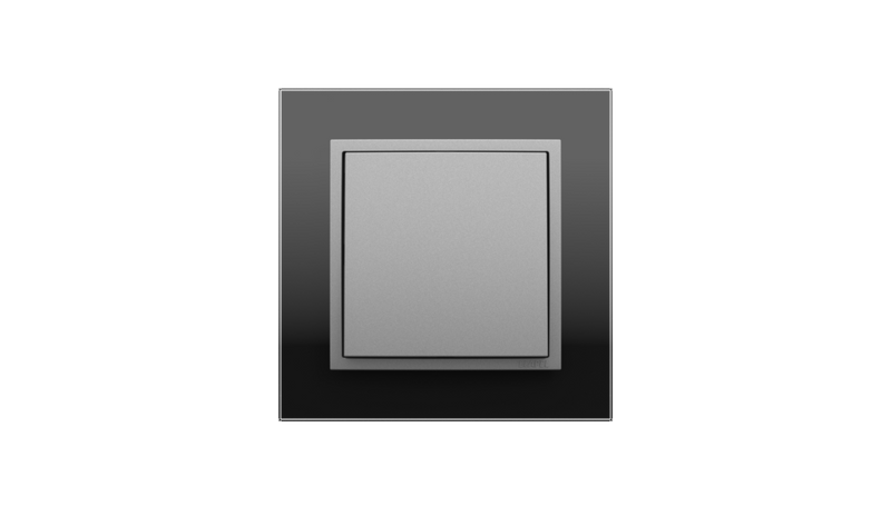 Load image into Gallery viewer, Black Crystal/Alumina Staircase Switch, Logus 90 Crystal - Complete Kit