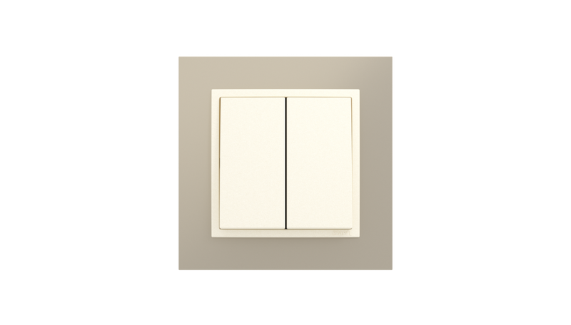 Chargez l'image dans la visionneuse de la galerie, Interrupteur double/interrupteur lustre titane/perle, Logus 90 Metallo - Kit complet