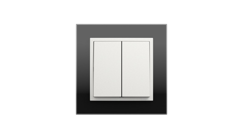 Load image into Gallery viewer, Double switch/Chandelier switch Black Crystal/Ice, Logus 90 Crystal - Complete Kit