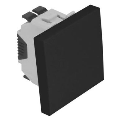 Efapel - Unipolar switch 2 modules, matt black, 45011 SPM