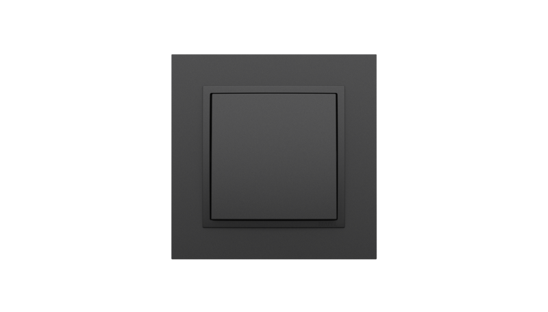 Carregue imagem no visualizador da galeriaInterruptor em preto mate, Logus 90 Animato - Kit Completo