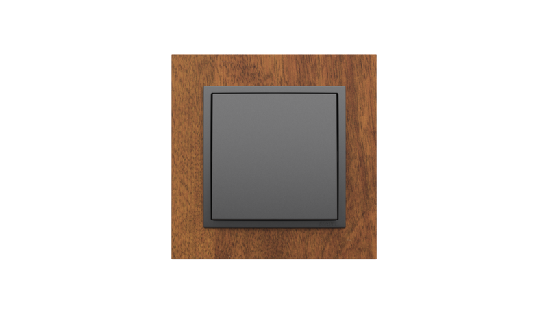 Carregue imagem no visualizador da galeriaInterruptor em madeira Mogno/Gris, Logus 90 ARBORE - Kit Completo