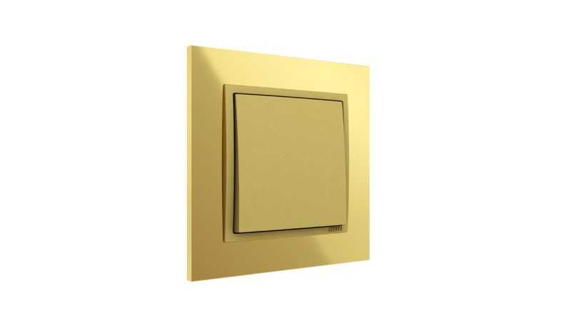 Carregue imagem no visualizador da galeriaComutador de Escada Ouro/Dourado, Logus 90 Metallo - Kit Completo