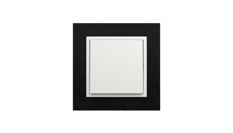 Carregue imagem no visualizador da galeriaComutador de Escada Granito/Gelo, Logus 90 PETRA - Kit Completo