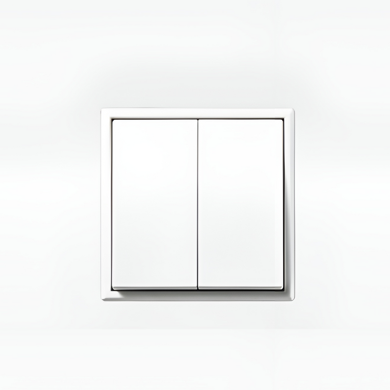 Chargez l'image dans la visionneuse de la galerie, Interrupteur double escalier blanc LS 990 - JUNG - Kit complet