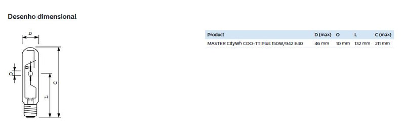 Carregue imagem no visualizador da galeriaLâmpada de Iodetos Metálicos CDM-TT 150W/942 E40