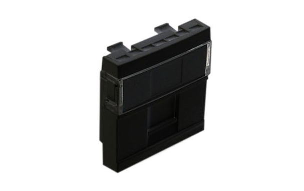 Cargue la imagen en el visor de la galería, Módulo 1 saída p/conetor RJ45 - 2 módulos em preto mate - 45976 SPM - Série Quadro 45