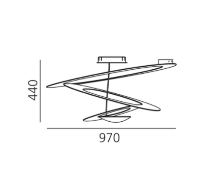 Load image into Gallery viewer, Plafon Artemide Pirce LED 1253110A