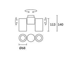 Load image into Gallery viewer, Plafon PIPE LEDS C4 15-0074-14-05