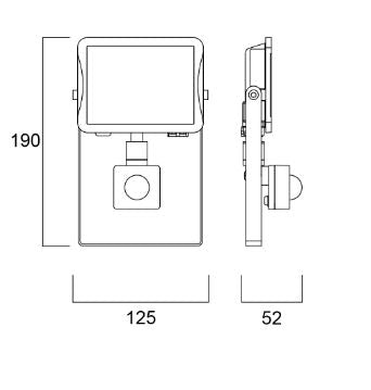 Cargue la imagen en el visor de la galería, Proyector LED start plano 3000lm con sensor negro sylvania