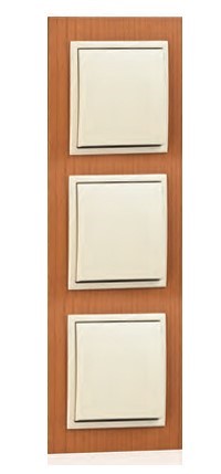 Cargue la imagen en el visor de la galería, Espelho triplo cerejeira/pérola EFAPEL 90930 TJP Série Logus 90