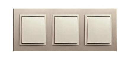 Load image into Gallery viewer, Espelho triplo titânio/perola EFAPEL 90930 TTP Série Logus 90