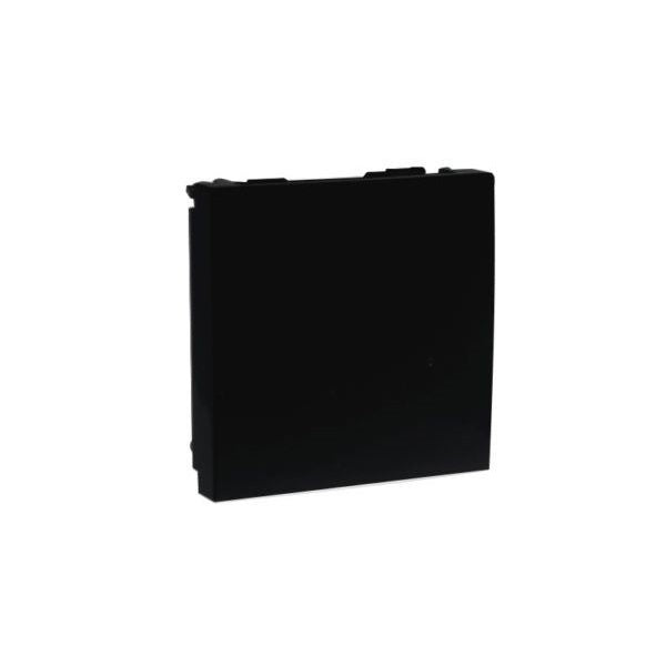 Cargue la imagen en el visor de la galería, Efapel - Tapa ciega de 2 módulos en negro mate - Serie Quadro 45