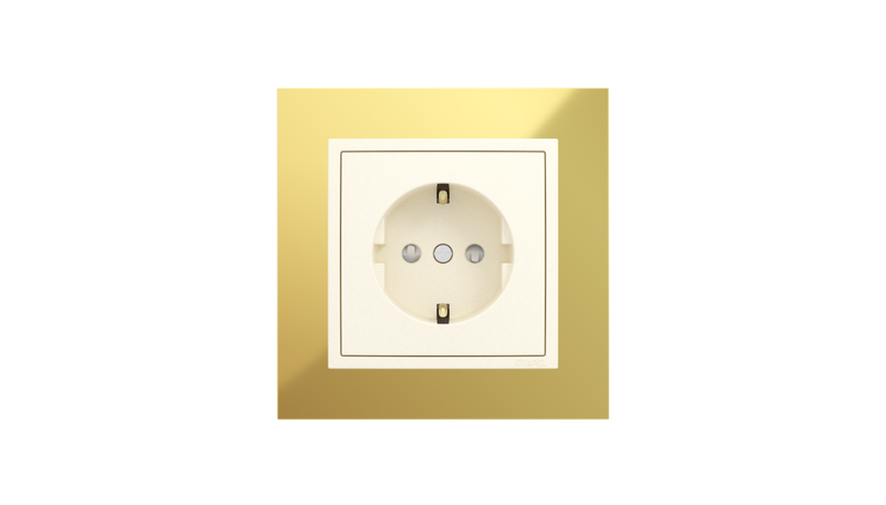 Carregue imagem no visualizador da galeriaTomada Ouro/Pérola, Logus 90 Metallo - Kit Completo