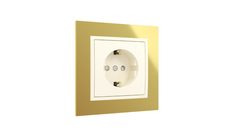 Carregue imagem no visualizador da galeriaTomada Ouro/Pérola, Logus 90 Metallo - Kit Completo