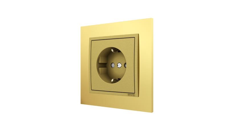 Carregue imagem no visualizador da galeriaTomada Ouro/Dourado, Logus 90 Metallo - Kit Completo