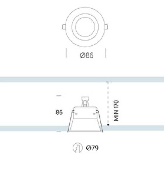 Load image into Gallery viewer, Projector de Encastrar Onok Vulcano 1 GU10 Branco