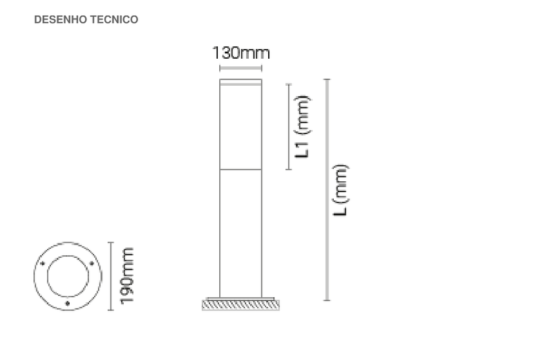 Carregue imagem no visualizador da galeriaLuminária Saliente de Piso para Exterior Tromilux
