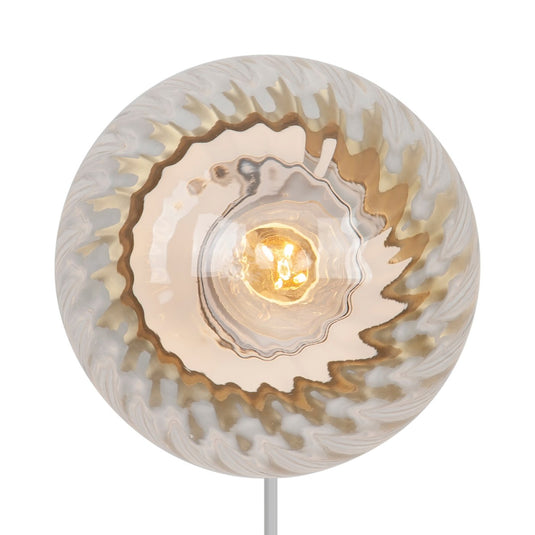 Aplique de Parede Art Deco com Cúpula de Vidro Chisell NORDLUX