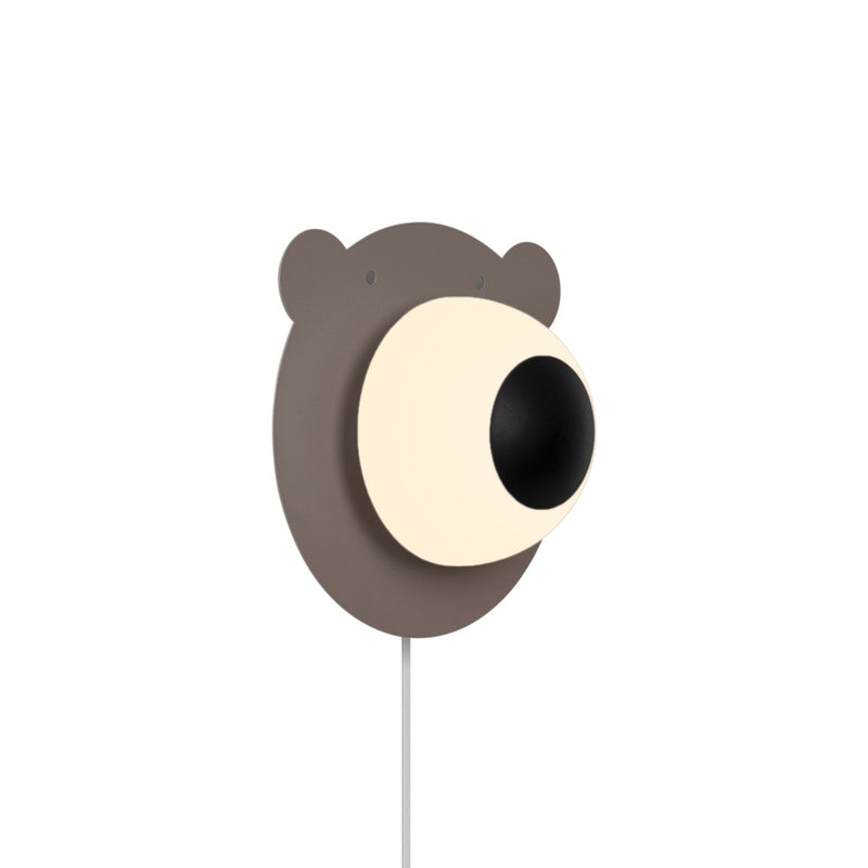 Carregue imagem no visualizador da galeriaAplique de Parede Infantil com Vidro Opalino BRUNA BEAR NORDLUX
