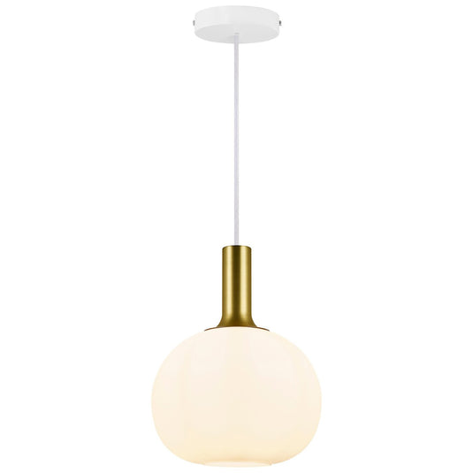 Candeeiro suspenso em vidro soprado branco ALTON NORDLUX