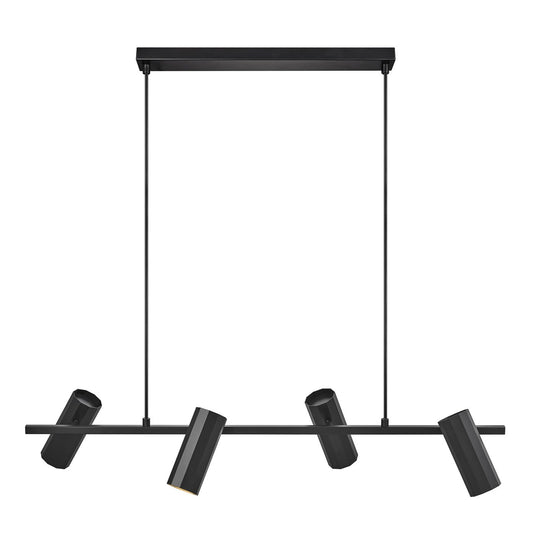 Candeeiro Suspenso 4 Focos Preto ALANIS NORDLUX