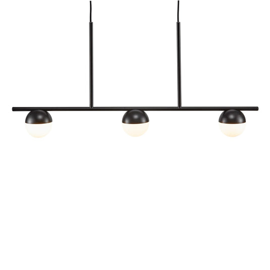 Candeeiro suspenso com três focos preto CONTINA NORDLUX