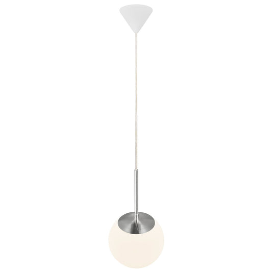Candeeiro Suspenso Cafe 20 em Vidro Opalino Branco NORDLUX
