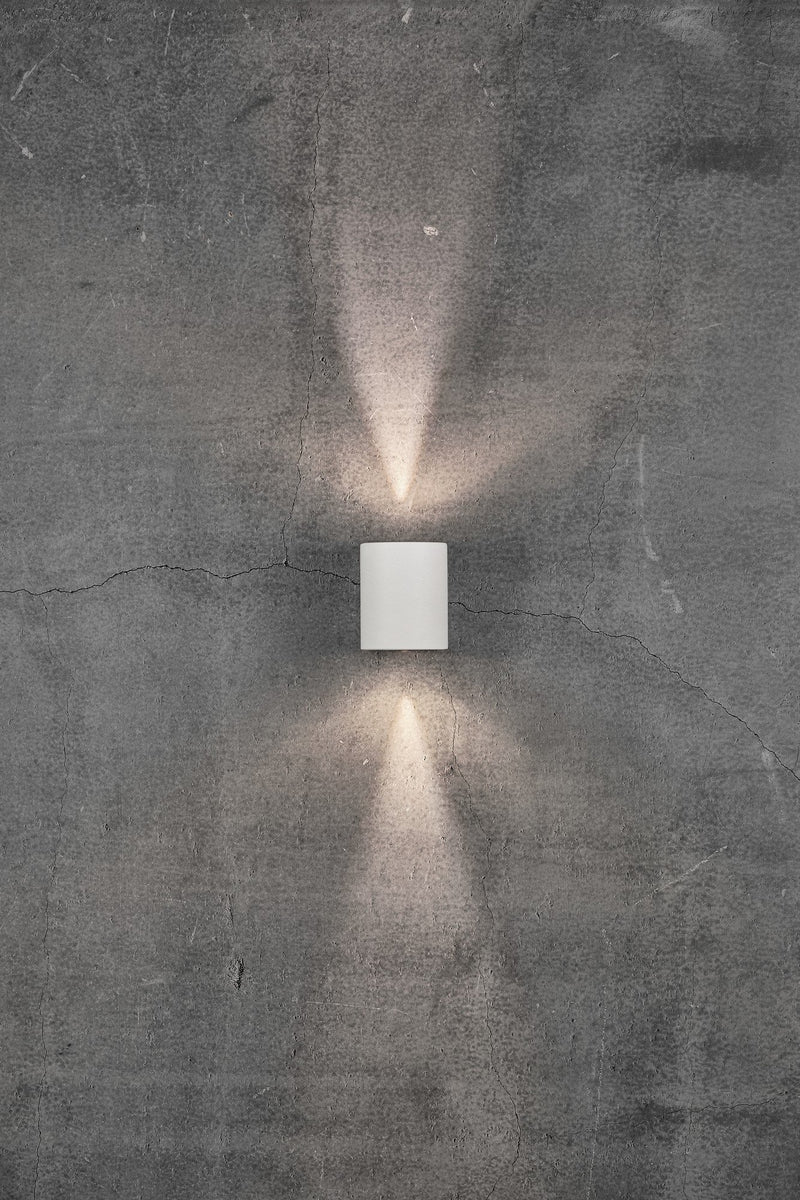 Carregue imagem no visualizador da galeriaAplique de Parede Exterior Branco Canto NORDLUX
