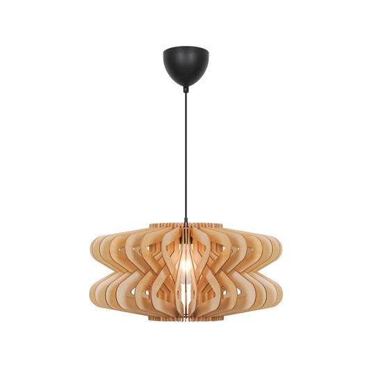 Candeeiro de Teto Suspenso em Madeira Natural MANAGO NORDLUX