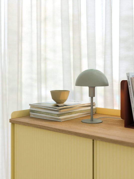 Candeeiro de Mesa Miniatura em Metal Verde Suave E14 ELLEN NORDLUX