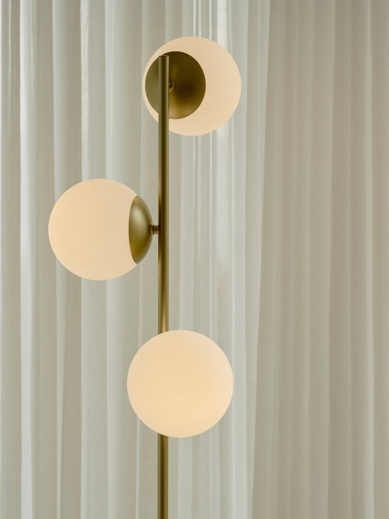 Carregue imagem no visualizador da galeriaCandeeiro de Pé com Vidro Opalino Branco LILLY NORDLUX
