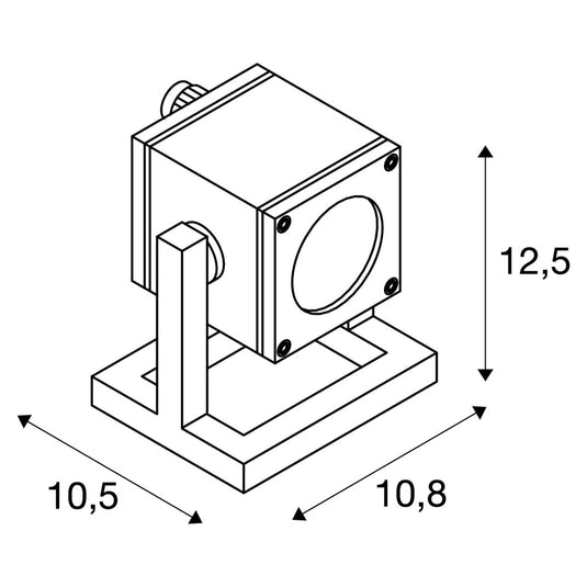 Projector Exterior Cubix 1 Antracite SLV 