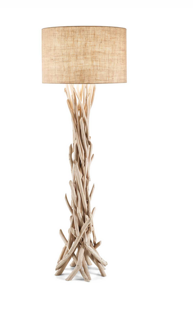 Candeeiro de pé ideal lux Driftwood pt1 madeira 148939 
