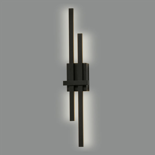 Aplique de Parede LED em preto - Temperatura de cor ajustável