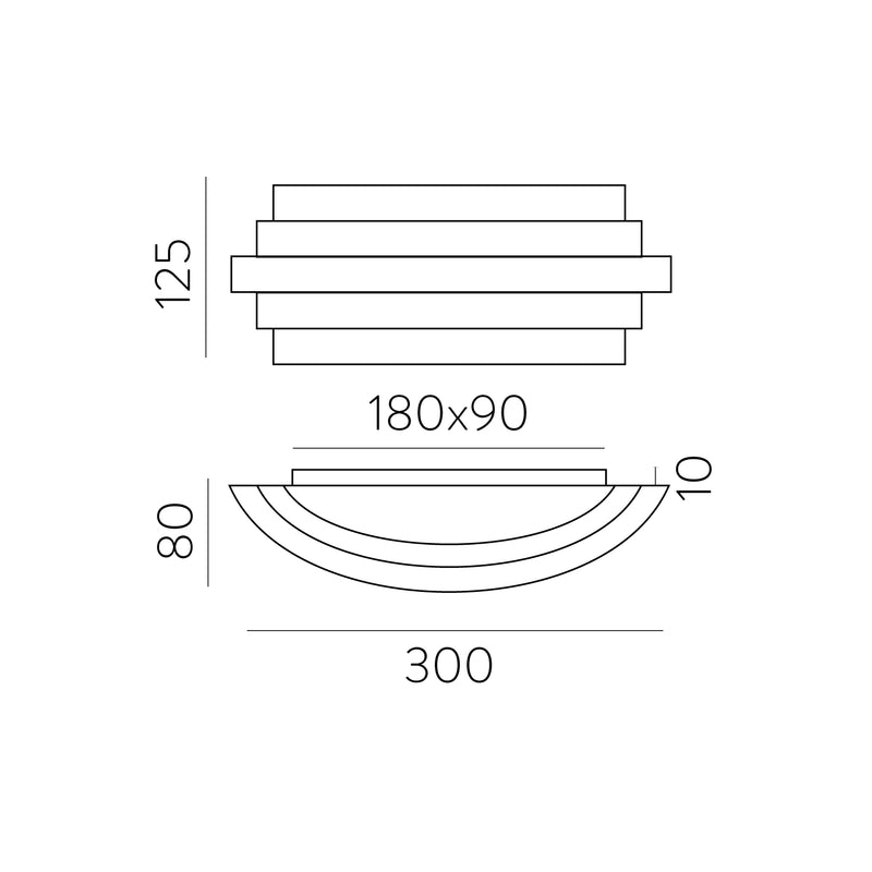 Carregue imagem no visualizador da galeriaAplique de Parede LED em preto - Temperatura de cor ajustável
