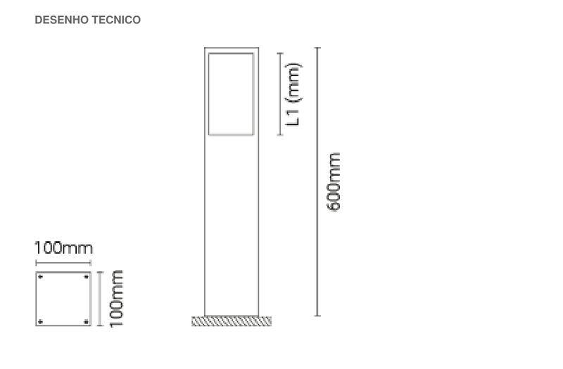 Chargez l'image dans la visionneuse de la galerie, Luminária Saliente de Piso em Aço Inoxidável Tromilux
