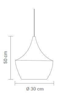 Hängeleuchte Aveiro in Schwarz und Gold Ø50CM