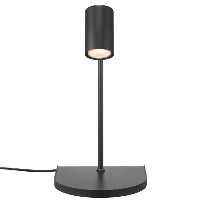Carregue imagem no visualizador da galeriaAplique de Parede Multifuncional com Porta USB e Prateleira Preto CODY NORDLUX
