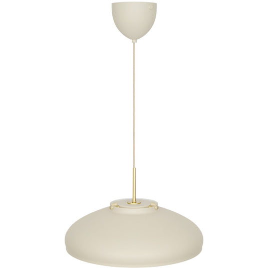 Pendente Bege com Vidro Opalino e Metal Latif NORDLUX