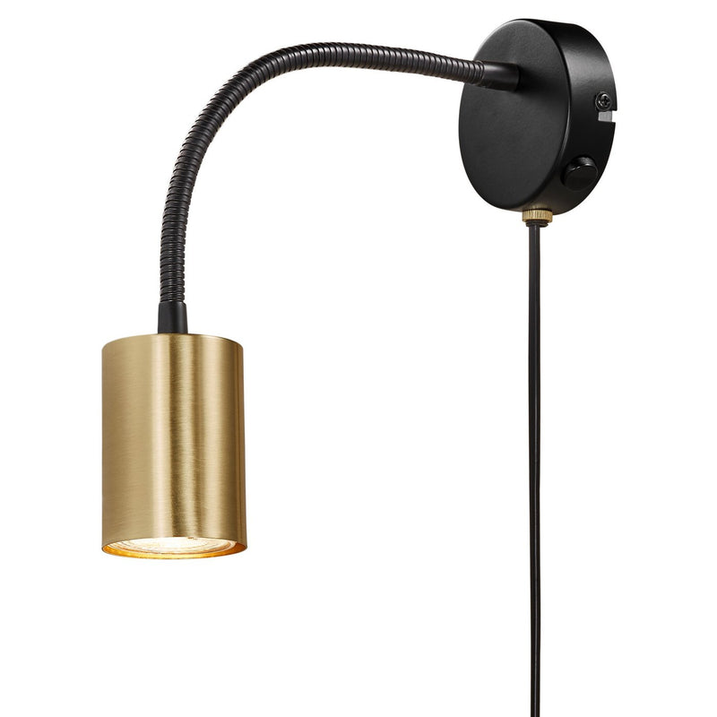 Carregue imagem no visualizador da galeriaAplique de Parede Ajustável em Latão Explore Flex NORDLUX
