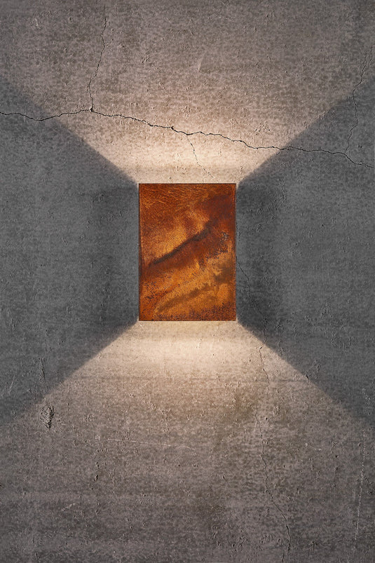 Aplique de Parede Exterior em Corten Fold 15 NORDLUX